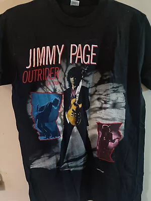 Buy Jimmy Page 1988 T Shirt Outrider Tour Genuine Original Merchandise Mens Size M • 29.99£