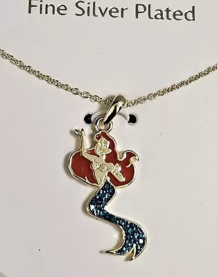Buy Disney 100 Ariel The Little Mermaid 14K Gold Flash Plated Necklace NIB • 35.90£