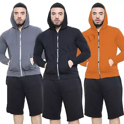 Buy Plain Mens British Fleece Zip UP Hoody Jacket Soft Sweatshirt Hooded Hoodie Top • 9.94£
