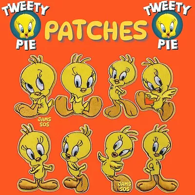 Buy Looney Tunes Tweetie Pie Patch Embroidered Badge Iron Sew On Clothes T Shirt Bag • 3.25£