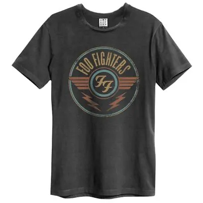 Buy Amplified Foo Fighters FF Air Unisex Charcoal Cotton T-Shirt • 22.95£