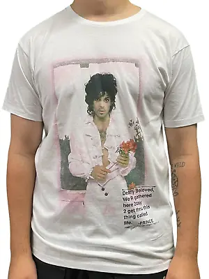 Buy Prince – Purple Rain Flower Picture & Text Official Unisex T-Shirt Various Sizes • 15.99£