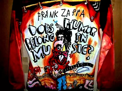 Buy FRANK ZAPPA Does Humor Belong In Music? All Over Printed Hoodie Size XXL COOL • 165.63£