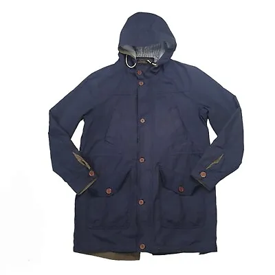 Buy Merc London Parka Jacket Coat Size XL Blue Fush Tailed Mod Scooter Indie • 34.99£