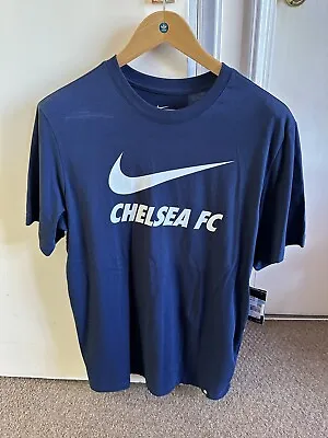 Buy Men's Nike Chelsea  Football T-Shirt Nike Size Medium BNWT Great Top!!! • 9.99£
