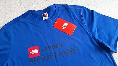 Buy The North Face Mens Blue GPS London Graphic T-Shirts/Top Size XS BNWT • 18.99£