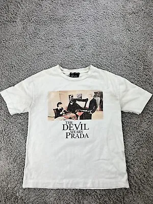 Buy Zara The Devil Wears Prada Graphic T-Shirt White Blogger's Fave Women's Medium • 23.62£