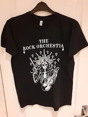 Buy Womens The Rock Orchestra UK Tour Tshirt Black/White.Back Tour Dates.Size Medium • 17£