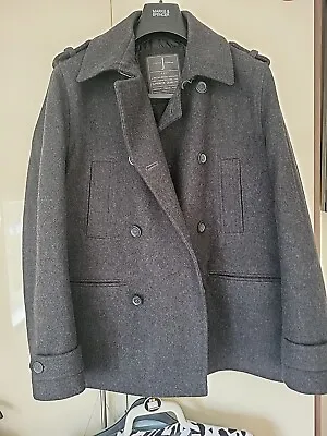 Buy Jasper Conran Mens Formal Smart Casual Jacket Coat Medium Grey Black Wool • 15£