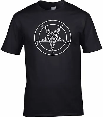 Buy Baphomet T-Shirt - Satan Devil Devil Anti Christ Witch Gothic Atheist Historic • 11.99£
