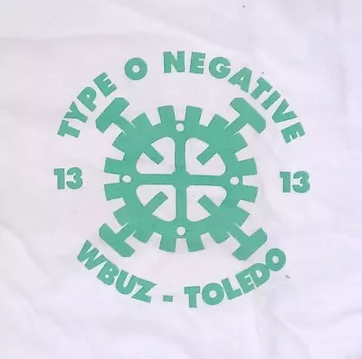 Buy Type O Negative Feb 18 1995 Concert T Shirt Toledo Ohio Wbuz Buzz 106.5 Promo • 283.49£
