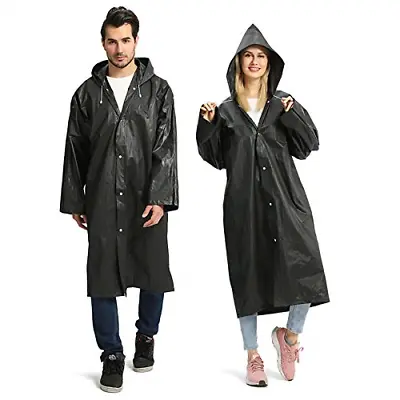 Buy Opret 2 Pack Rain Poncho For Adults, Reusable Waterproof Raincoat With Hoods And • 7£