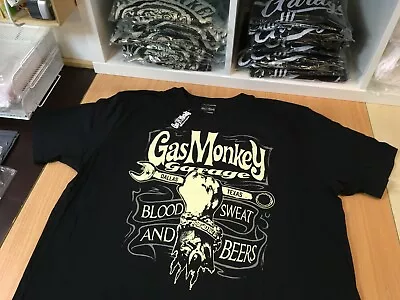 Buy Gas Monkey Garage Mens Black 100% Cotton T-Shirt Dallas Texas XL 44  BNWT • 12.99£