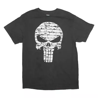 Buy MARVEL Punisher Mens T-Shirt Black Short Sleeve L • 10.99£