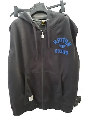 Buy Hatton Boxing Sleeveless Hoody In Black - Size: XXL Training Chilling Hoodie • 19.99£