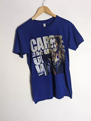 Buy American Apparel Blue Cotton Tee Shirt 'Carrie Under Wood' Small Unisex  • 5.99£