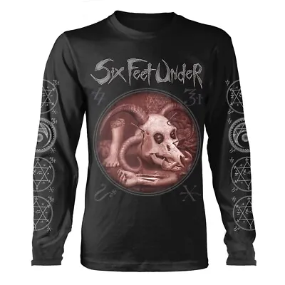 Buy SIX FEET UNDER - EURO TOUR BLACK Long Sleeve Shirt Small • 12.18£