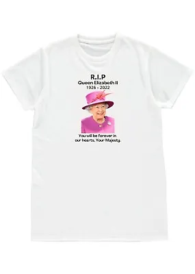 Buy Her Majesty Queen Elizabeth Ii Rip 1926-2022 Mens Womens Unisex T-shirt Gift S M • 12.99£