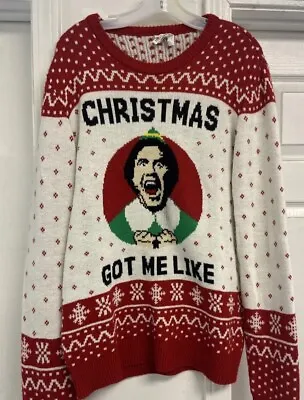 Buy Buddy The Elf Ugly Christmas Got Me Like Funny Sweater Adult Medium  EUC 🌲 • 9.46£