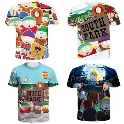 Buy Kids Adults South Park Cartoon Casual Short Sleeve T-Shirt Tee Top Xmas Gifts UK • 6.99£