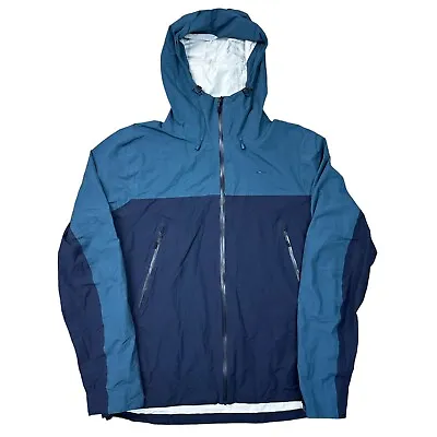 Buy Rohan Barricade Jacket Lightweight Hiking Waterproof Hooded Blue Mens Medium • 44.99£