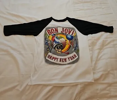 Buy Vintage Bon Jovi T Shirt 1986 Slippery When Wet East Rutherford New Year Concert • 79.99£