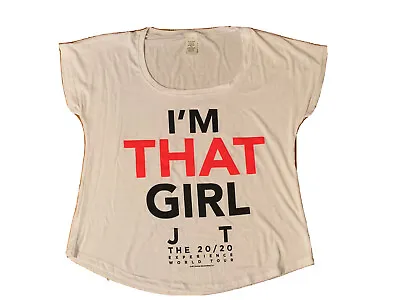 Buy Justin Timberlake 20/20 Experience Tour 2013 I’M THAT GIRL Women’s Medium Shirt • 18.89£