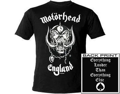 Buy Official Licensed - Motorhead - England T Shirt Rock Metal Lemmy Ace Spades • 19.99£