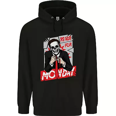 Buy Ready For Monday Funny Work Skull Mens 80% Cotton Hoodie • 19.99£