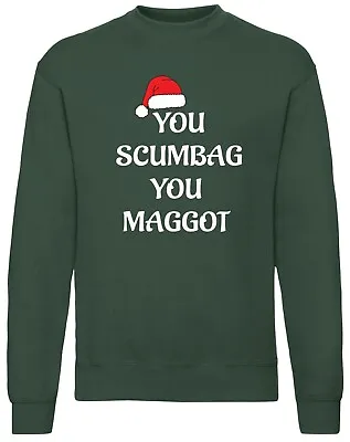 Buy Christmas Jumper You Scumbag You Maggot Sweatshirt Funny Xmas  Gift • 16.99£