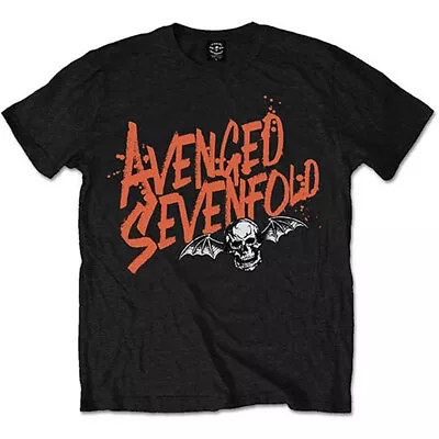 Buy Avenged Sevenfold A7X Orange Splatter Official Tee T-Shirt Mens • 15.99£