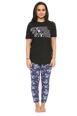 Buy Ex DISNEY Lounge Wear Pyjamas Set Womens Ladies PJ Pants Cotton Nightwear Size • 11.99£