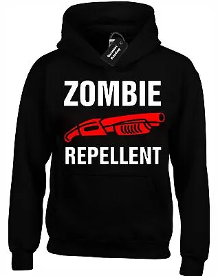 Buy Zombie Repellent Hoody Hoodie Walking Dead Shotgun Evil Umbrella Rick • 15.99£