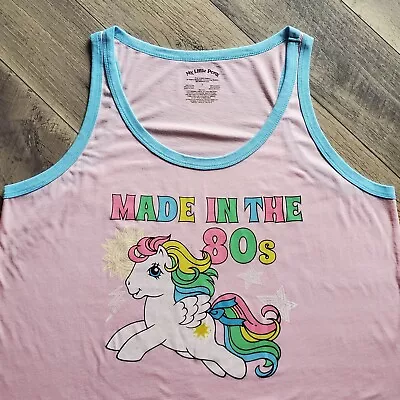 Buy Torrid Scoop Neck Ringer Tank My Little Pony Born In The 80s Cotton Pink Size 3 • 26.51£