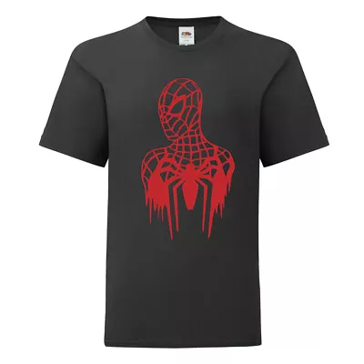 Buy Spiderman Personalised Family, Kids, Adults Coloured Party, Birthday T-shirt • 12.99£