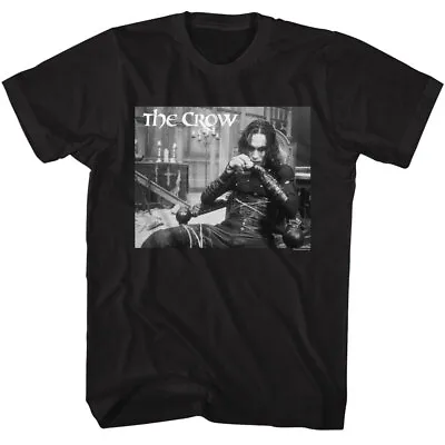Buy The Crow 1994 Movie Eric Draven Relaxing In Chair Photo Men's T Shirt • 38.94£