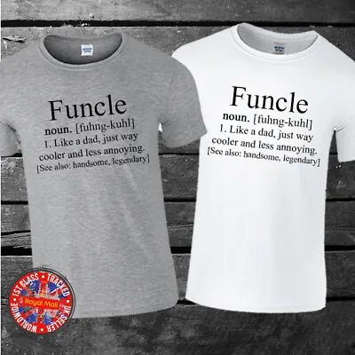 Buy Funcle Definition T-shirt Uncle Gift Mens Birthday Present Christmas • 9.99£