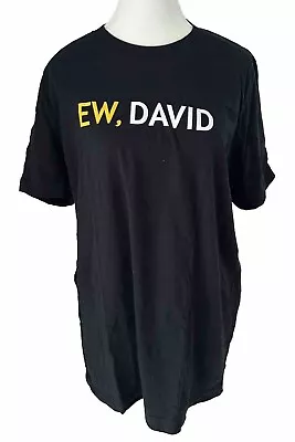 Buy Schitts Creek Size Large Black Ew, David Short Sleeve T-shirt • 15.64£