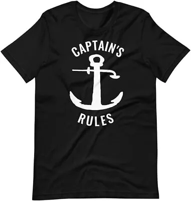 Buy Captain's Rules T-Shirt Sailing Ships Sea Var Sizes S-5XL • 14.99£