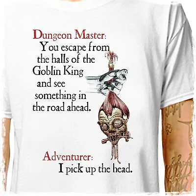 Buy T-SHIRT: DUNGEON MASTER // Goblin Dragons Role Play Game Board Hammer LazyCarrot • 21.95£