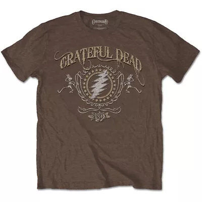 Buy Brown The Grateful Dead Bolt Official Tee T-Shirt Mens • 15.99£