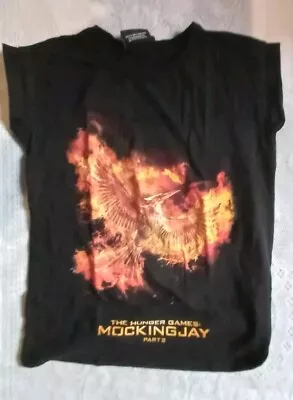 Buy Womens Hunger Games T-Shirt, Black, Size 6 • 5£