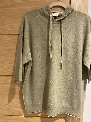 Buy New Wrap Short Sleeved Hoodie Pure Cashmere RRP £249 Size 10. New/tags • 55£