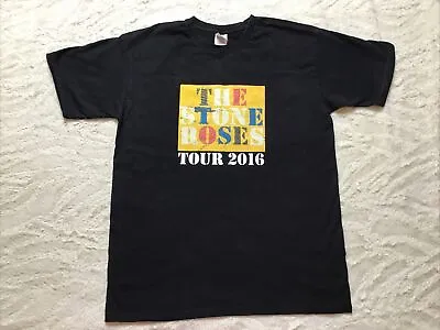 Buy Stone Roses Tour 2016 Black Cotton T Shirt - Sz M Print Indie Brit Pop • 8.99£