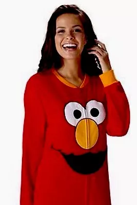 Buy Sesame Street Elmo Footed Pajamas Footie Costume Fleece NWT L ALMOST GONE • 31.49£