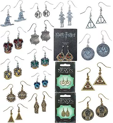 Buy Harry Potter OFFICIAL FANTASTIC BEASTS Earrings The Carat Shop SILVER JEWELLERY • 6.47£