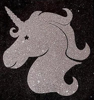 Buy Unicorn Head #2 Glitter Iron On Hotfix T Shirt Transfer, Fairy, Horse • 3.50£