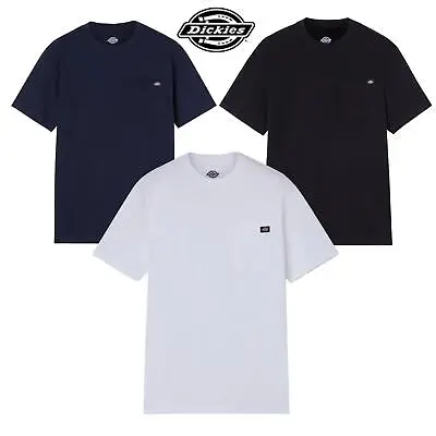 Buy Dickies Black Navy White Short Sleeve Cotton T-Shirt • 19.50£