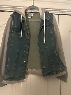 Buy North Style Woman's Denim Jacket With Hoodie Detail Size Large New Condition • 40.55£