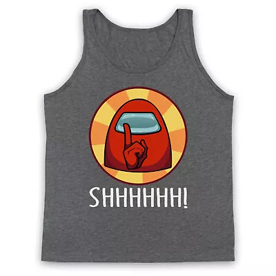 Buy Among Us Shhhhh! Imposter Online Computer Game Killer Adults Vest Tank Top • 18.99£